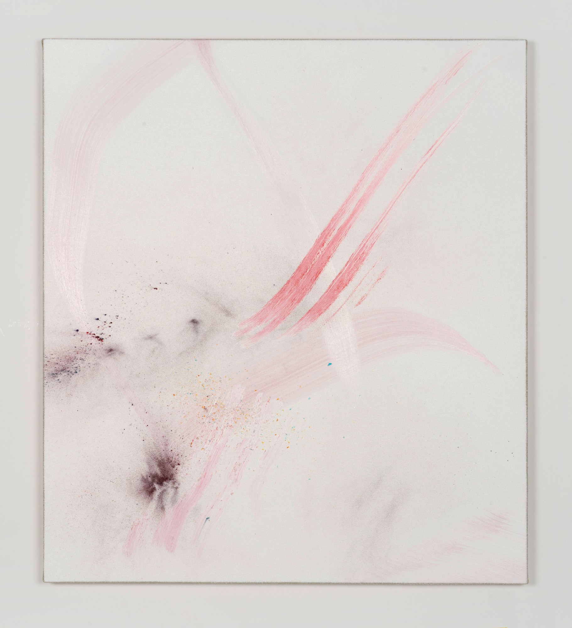 Thilo Heinzmann, O.T., 2020, oil, pigment, glass on canvas, 93 x 83 x 8,5 cm