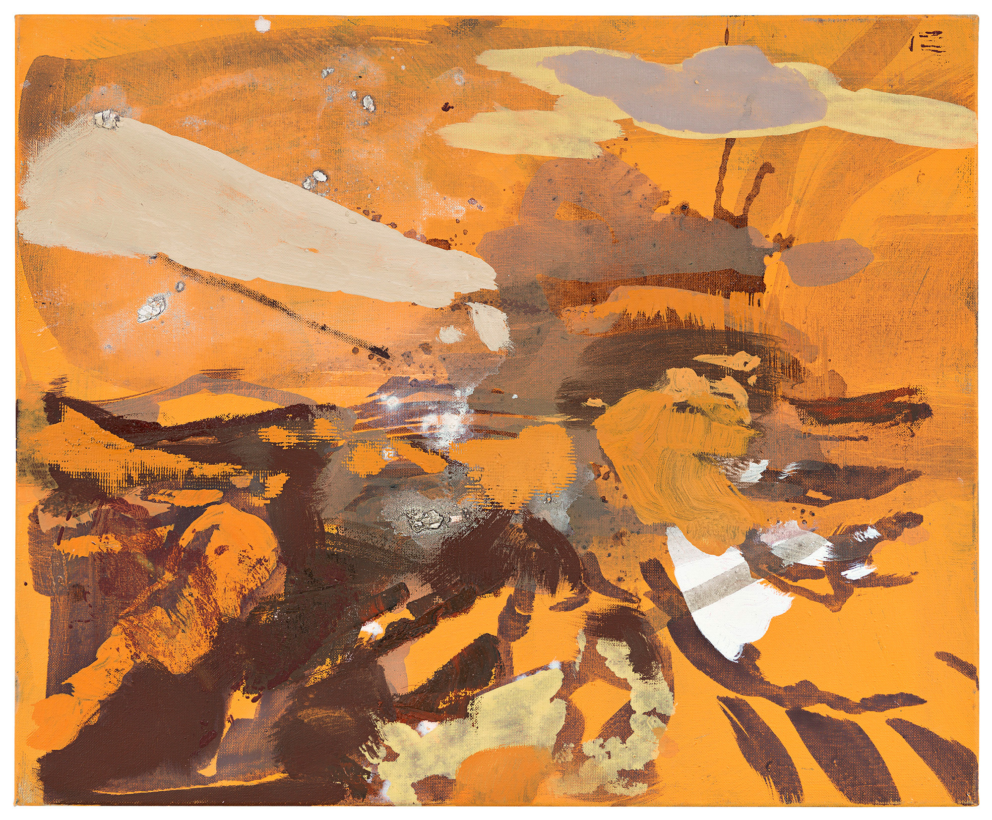 Maki Na Kamura, La Guerre X, 2021, oil, egg tempera on canvas, 50 x 60 cm